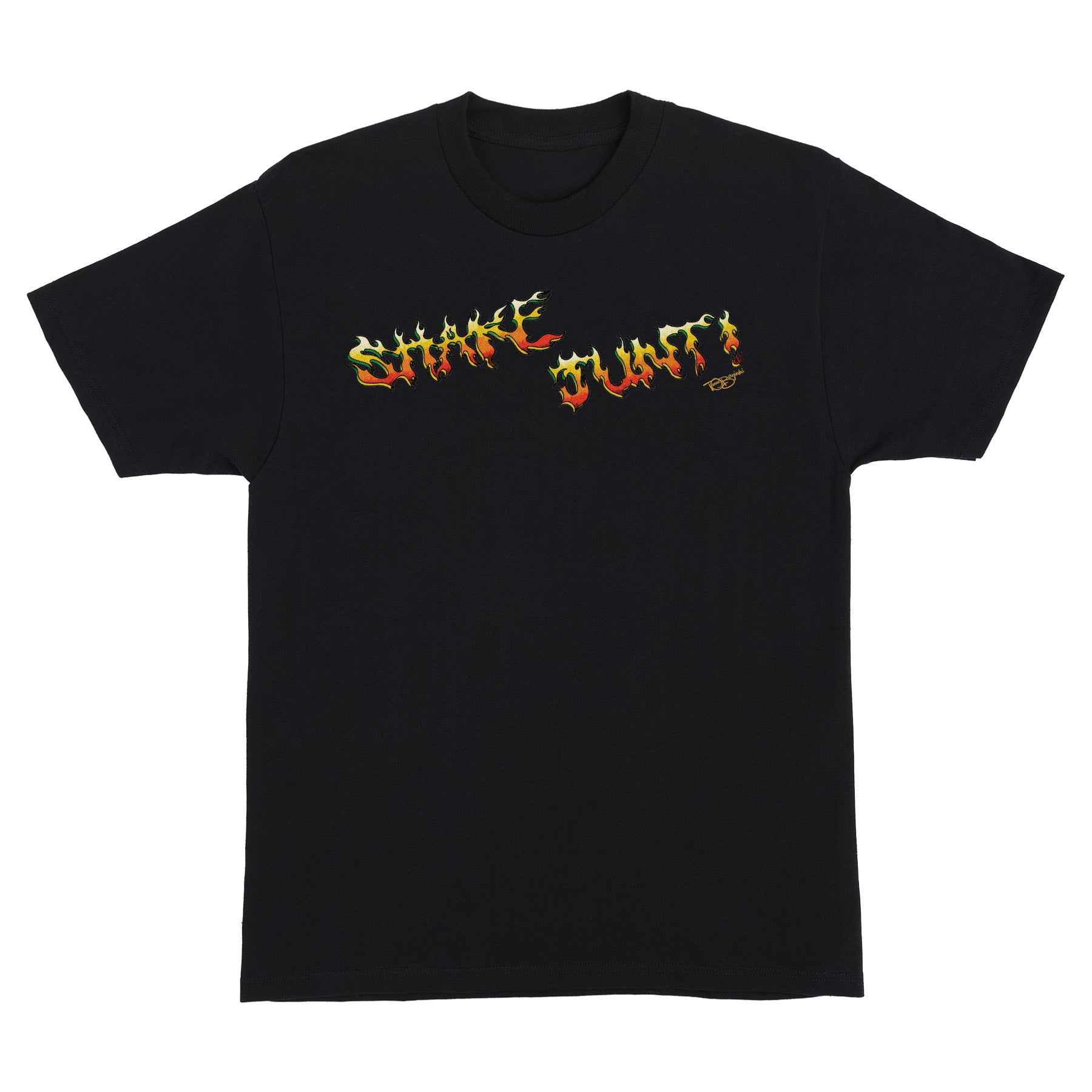 Shake Junt Burzins Heavyweight T-Shirt Black Lg Mens