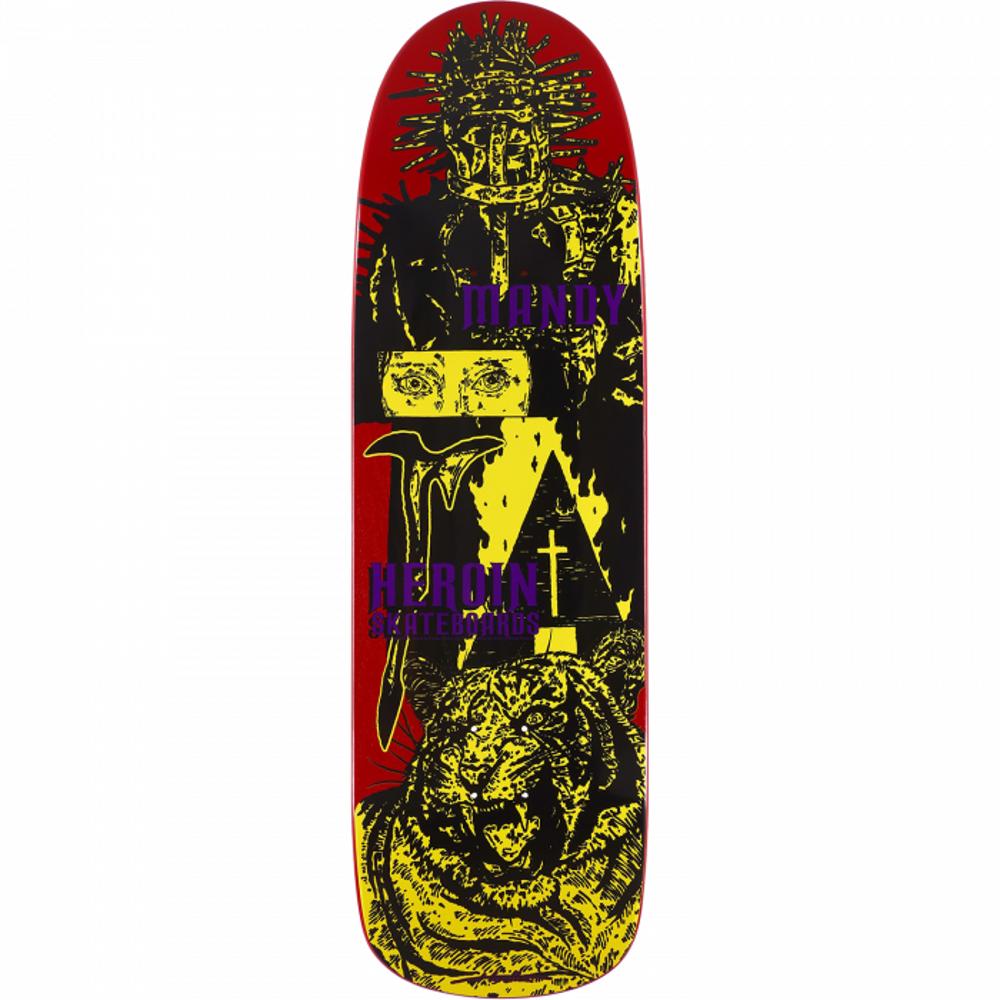 HEROIN SKATEBOARDS DECK- MANDY X HIROTTON 9.4
